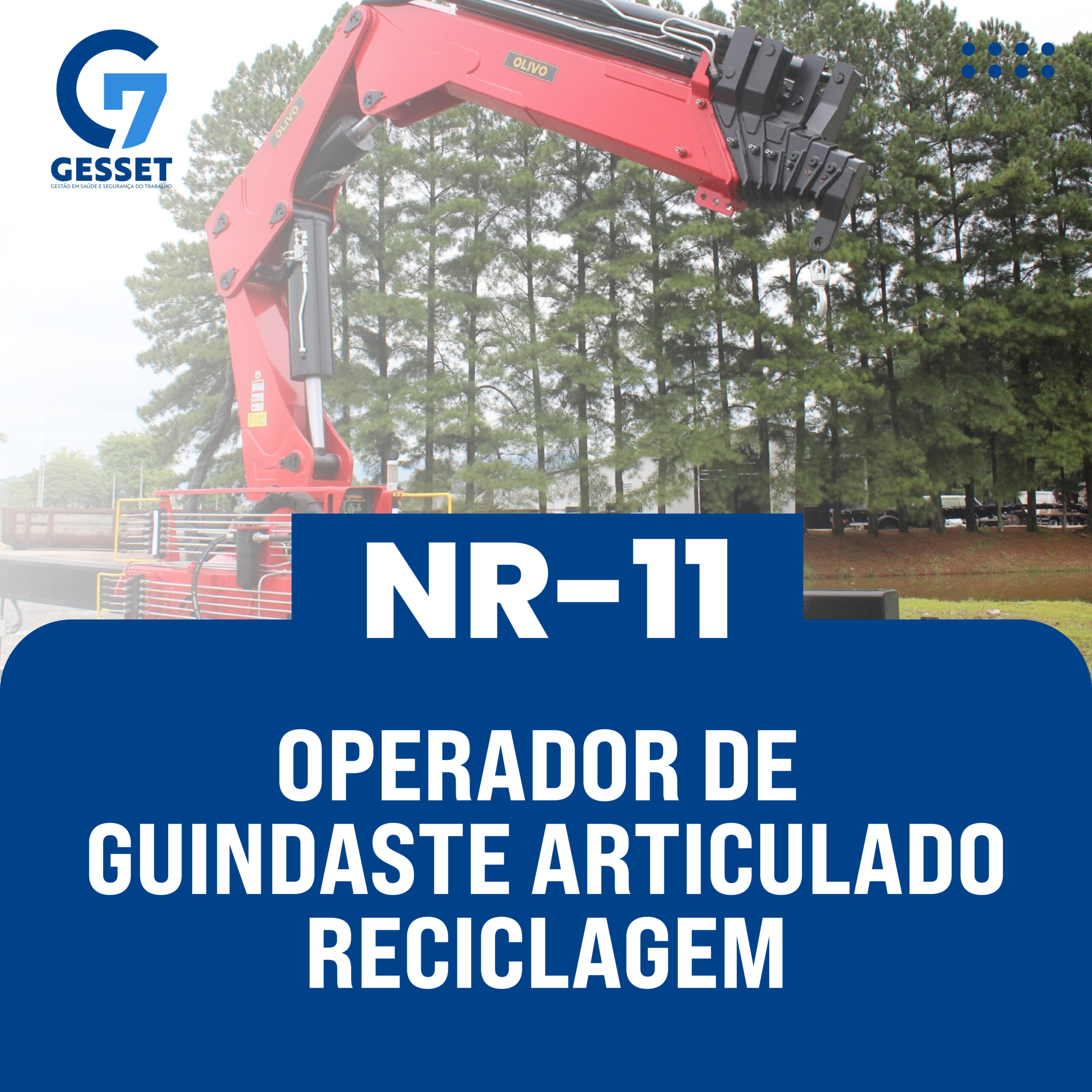 NR 11 – Operador de Guindaste Articulado Reciclagem